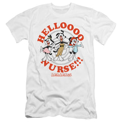 Animaniacs Hello Nurse Men's Ultra-Soft 30/1 Cotton Slim Short-Sleeve T-Shirt