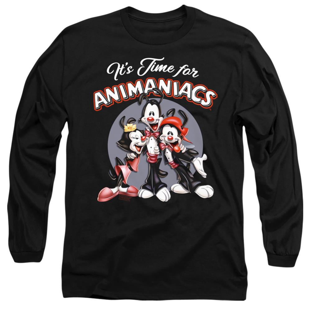 Animaniacs Its Time For Men's 18/1 Cotton Long-Sleeve T-Shirt