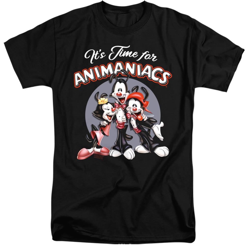 Animaniacs Its Time For Men's 18/1 Tall Cotton Short-Sleeve T-Shirt