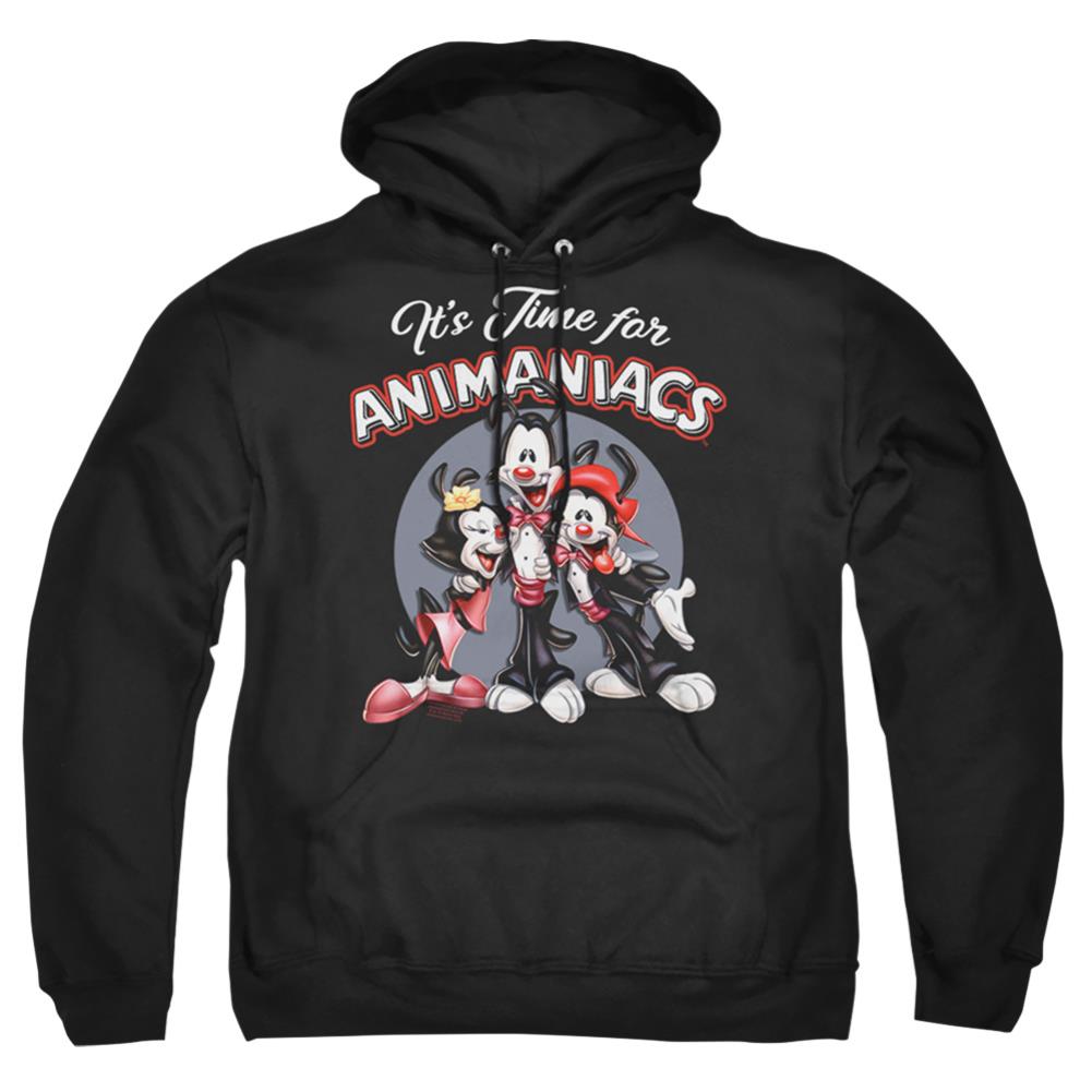 Animaniacs Its Time For Men's Pull-Over 75 25 Poly Hoodie
