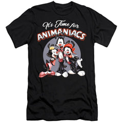Animaniacs Its Time For Men's Ultra-Soft 30/1 Cotton Slim Short-Sleeve T-Shirt