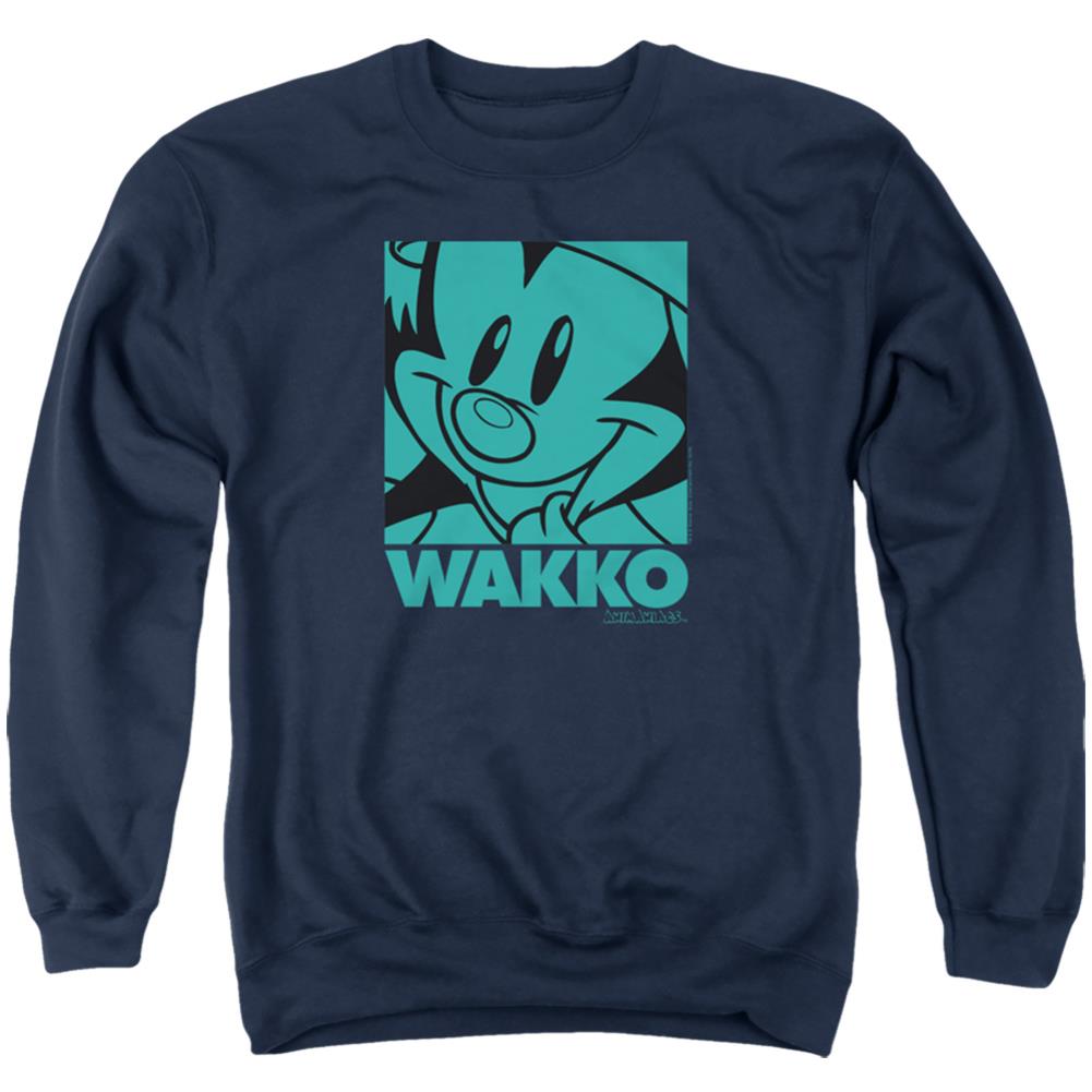 Animaniacs Pop Wakko Men's Crewneck 50 50 Poly Long-Sleeve T-Shirt