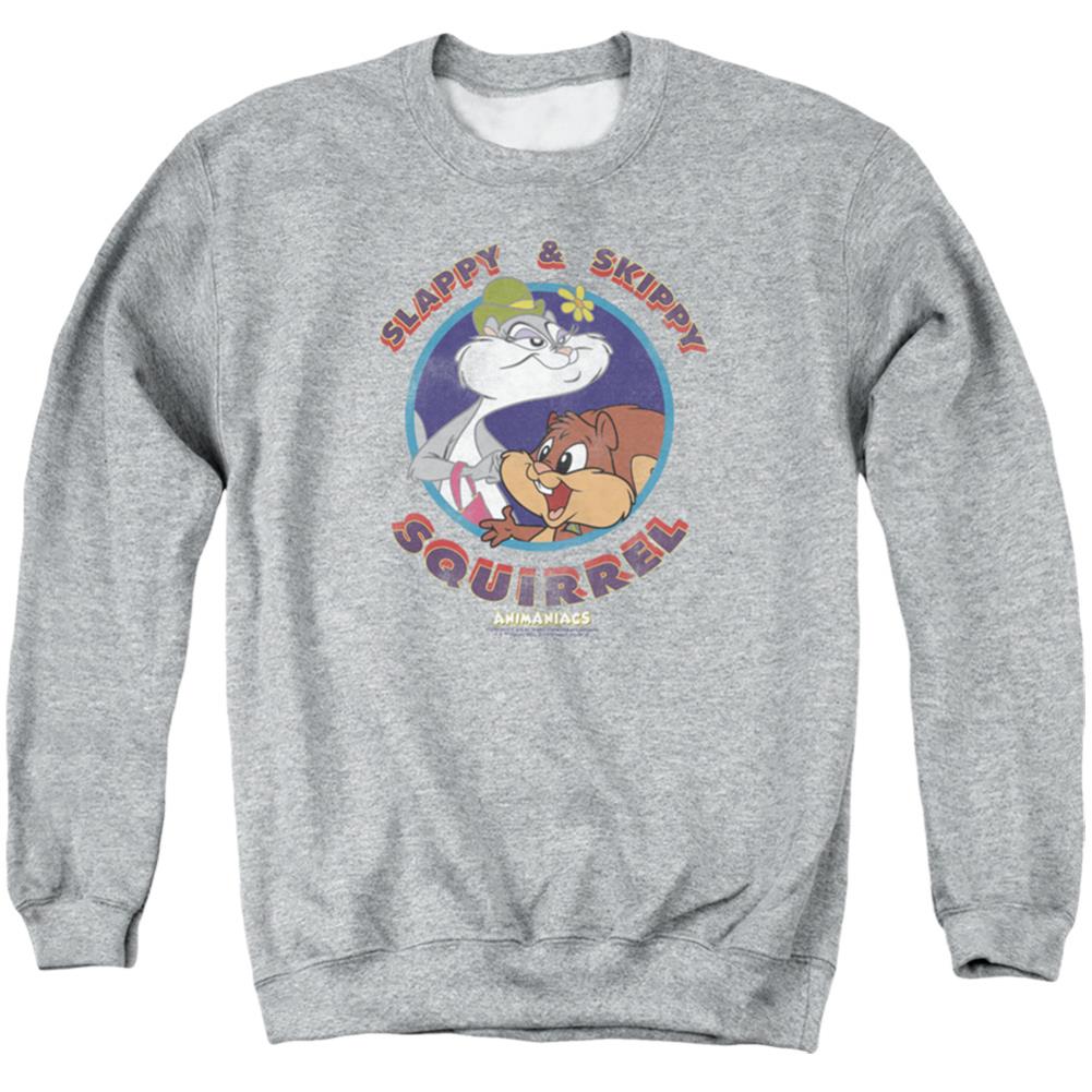 Animaniacs Slappy And Skippy Squirrel Men's Crewneck 50 50 Poly Long-Sleeve T-Shirt