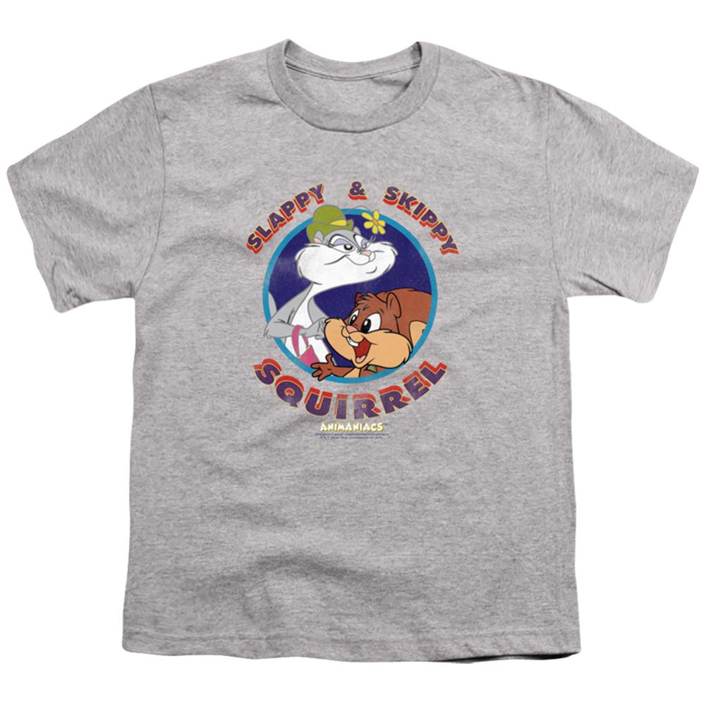 Animaniacs Slappy And Skippy Squirrel Youth 18/1 100% Cotton Short-Sleeve T-Shirt