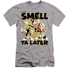 Animaniacs Smell Ya Later Men's Ultra-Soft 30/1 Cotton Slim Short-Sleeve T-Shirt