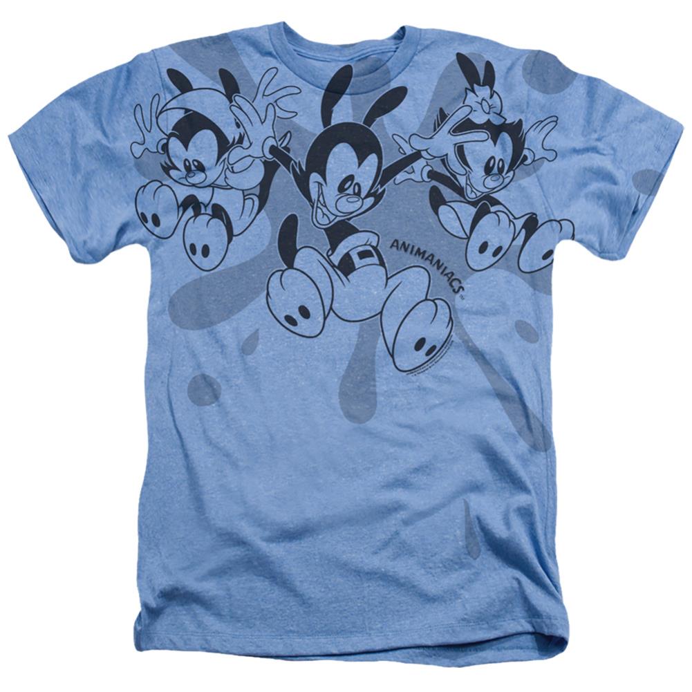 Animaniacs Splat Men's 30/1 Cotton Poly SS Heather T