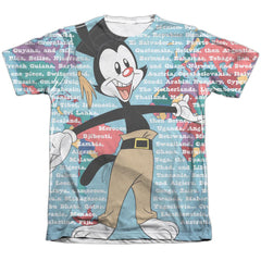 Animaniacs Yakko World Men's Regular Fit Poly Cotton Short-Sleeve T-Shirt