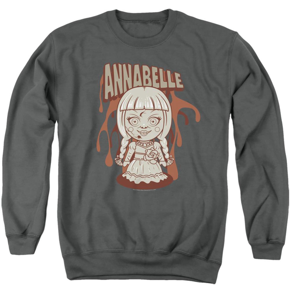 Annabelle Annabelle Illustration Men's Crewneck 50 50 Poly Long-Sleeve T-Shirt