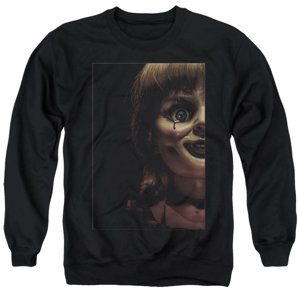 Annabelle Doll Tear Men's Crewneck 50 50 Poly Long-Sleeve T-Shirt