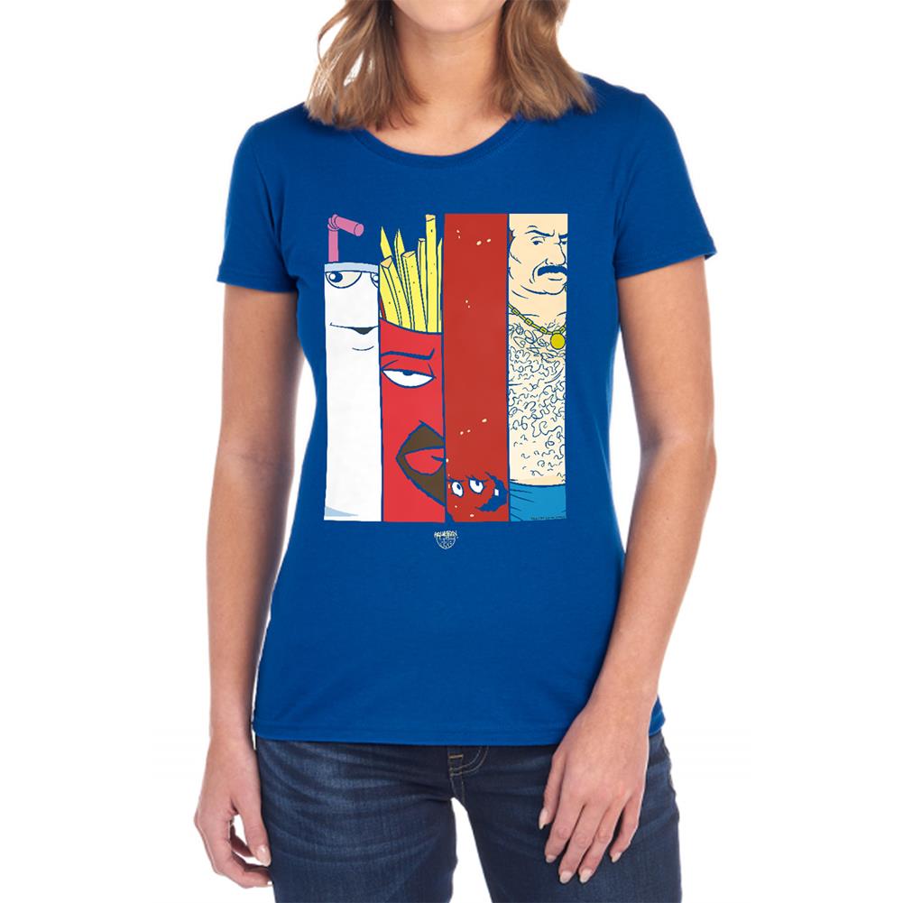 Aqua Teen Hunger Force Group Tiles Women's 18/1 Cotton Short-Sleeve T-Shirt