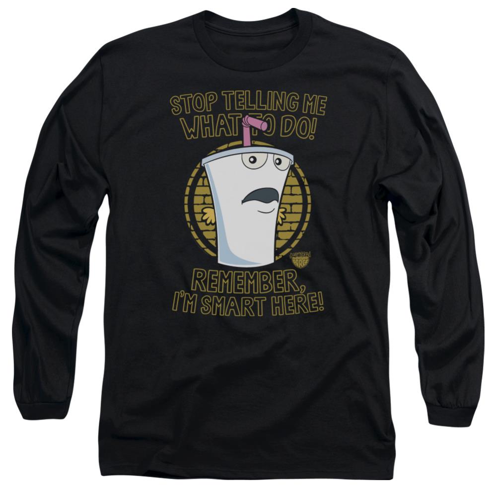 Aqua Teen Hunger Force Stop Men's 18/1 Cotton Long-Sleeve T-Shirt