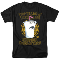 Aqua Teen Hunger Force Stop Men's 18/1 Cotton Short-Sleeve T-Shirt