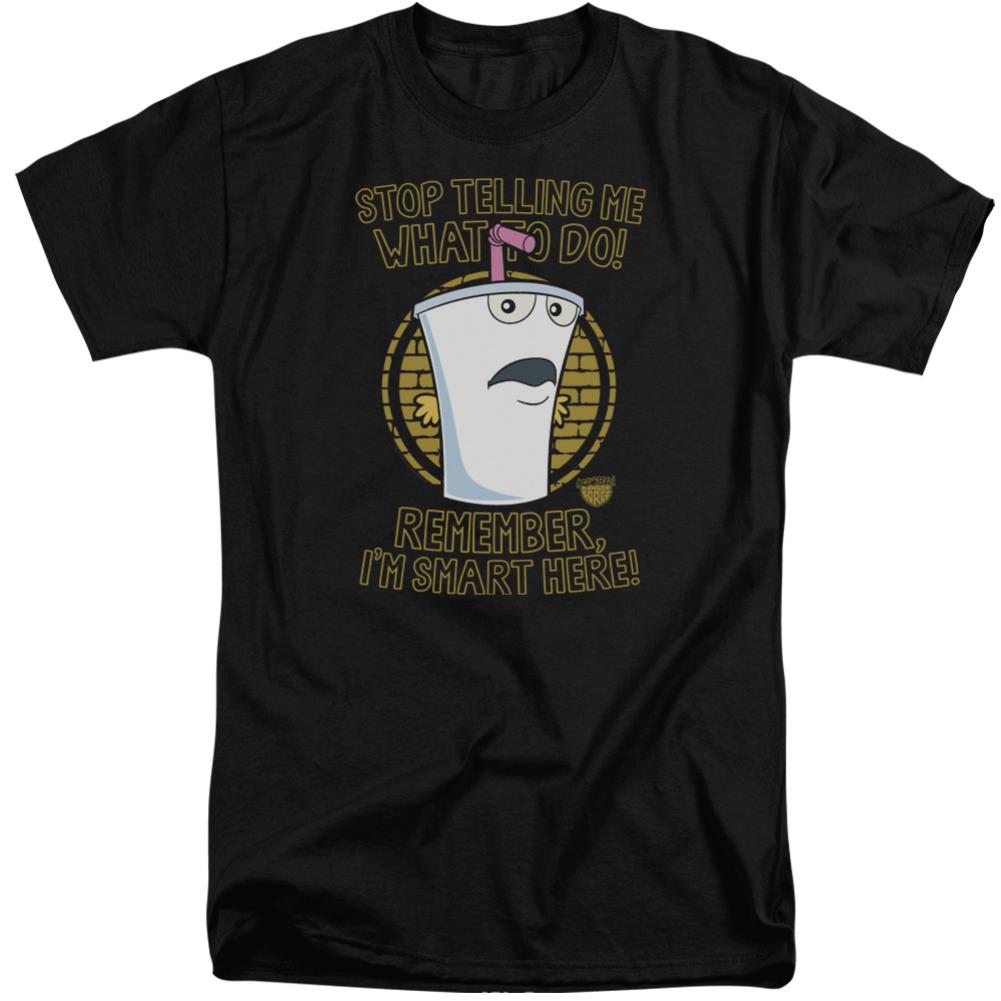 Aqua Teen Hunger Force Stop Men's 18/1 Tall Cotton Short-Sleeve T-Shirt