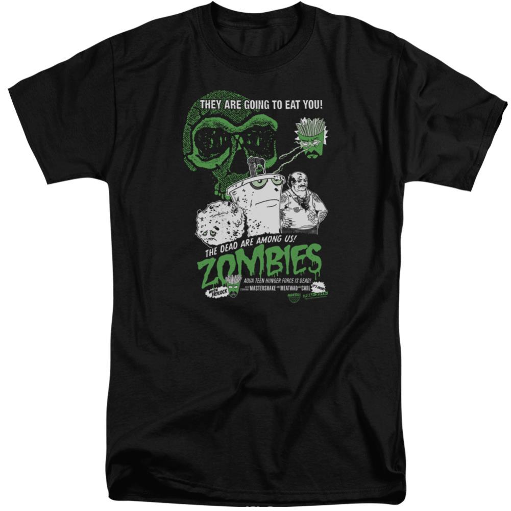Aqua Teen Hunger Force Zombies Men's 18/1 Tall Cotton Short-Sleeve T-Shirt