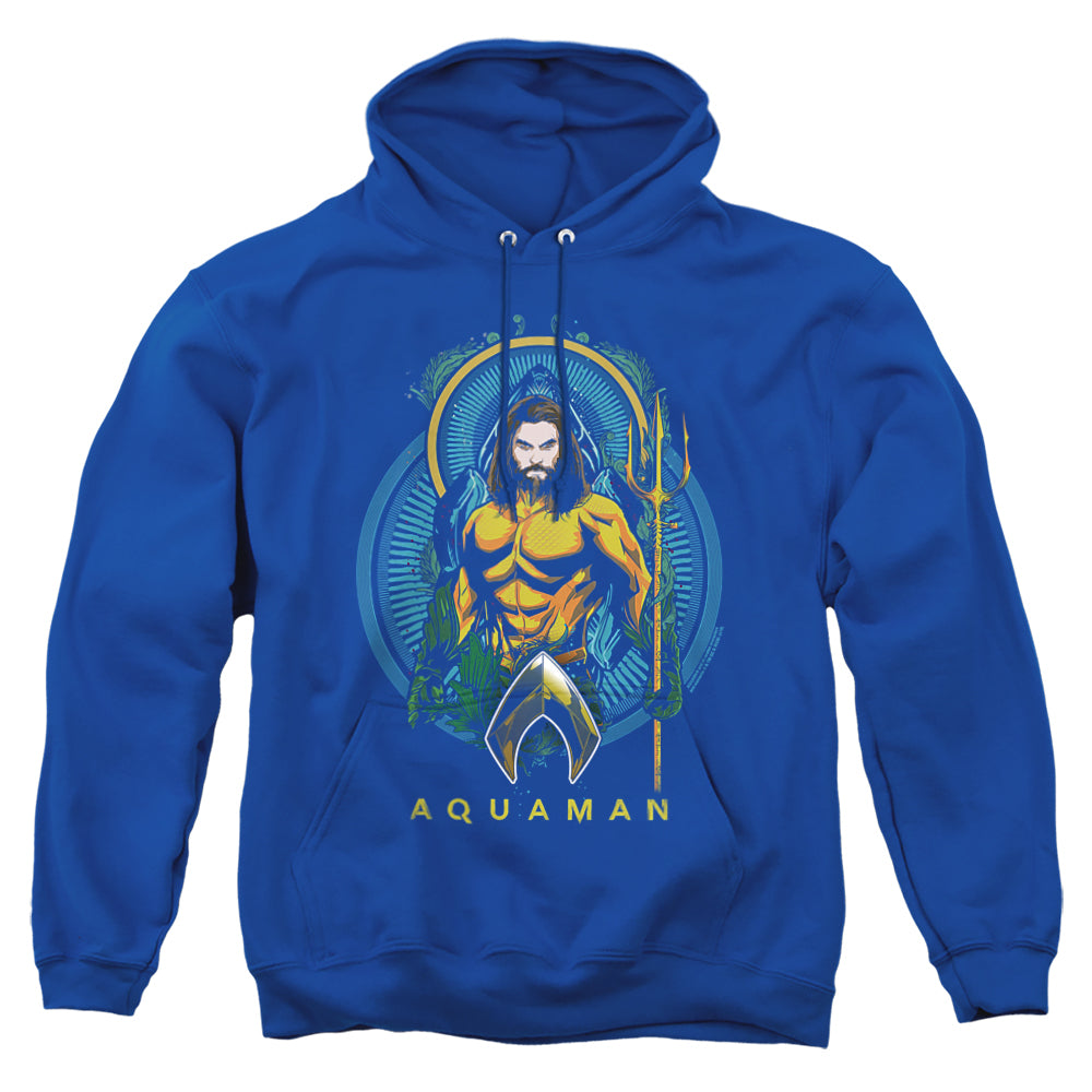 Aquaman Movie Aqua Nouveau Men's Pull-Over 75 25 Poly Hoodie