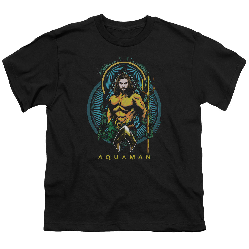 Aquaman Movie Aqua Nouveau Youth 18/1 100% Cotton Short-Sleeve T-Shirt