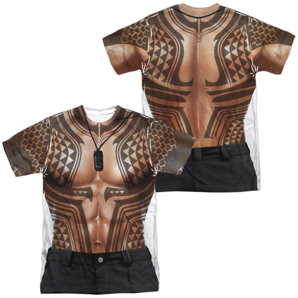 Aquaman Movie Aquaman Tattoos Men's Regular Fit Polyester Short-Sleeve T-Shirt