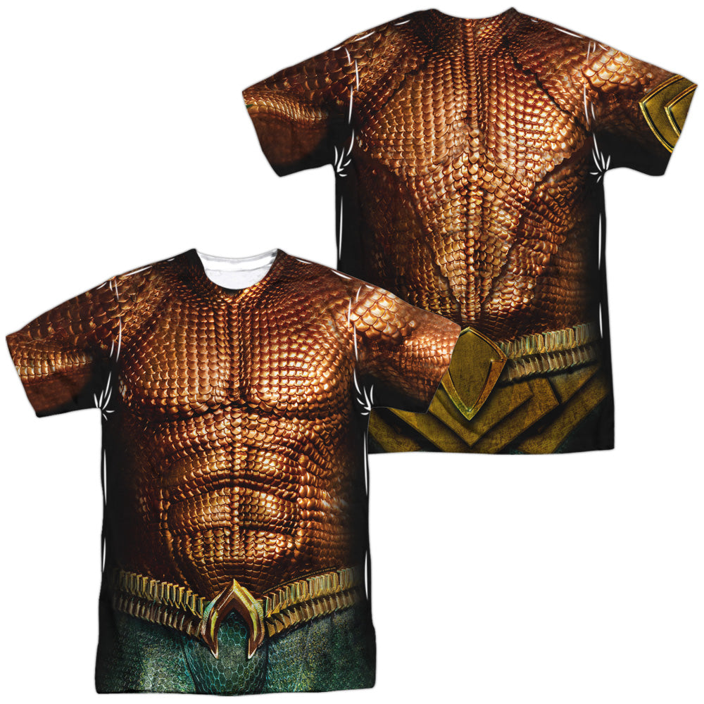 Aquaman Movie Aquaman Uniform Men's Regular Fit Polyester Short-Sleeve T-Shirt