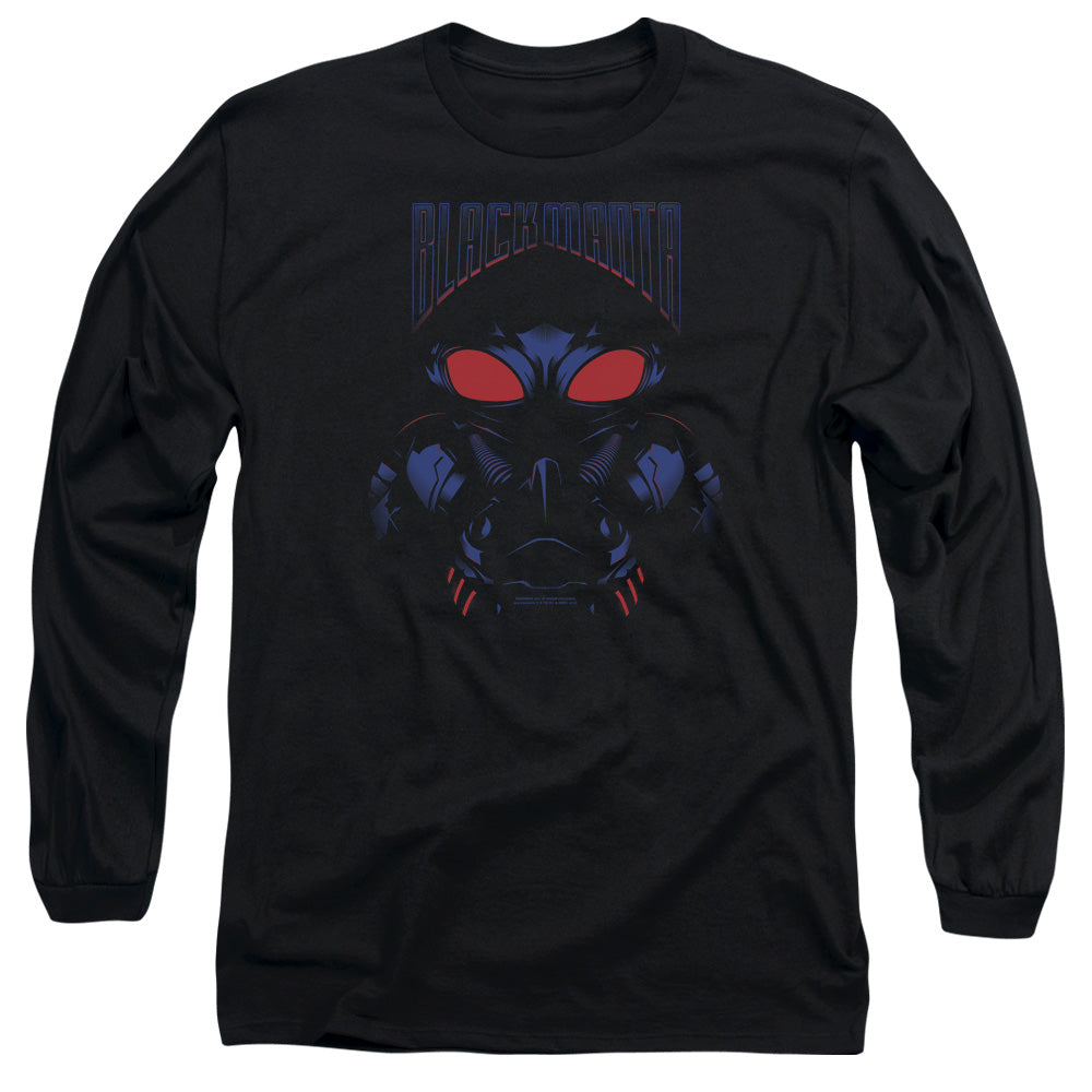 Aquaman Movie Black Manta Men's 18/1 Cotton Long-Sleeve T-Shirt