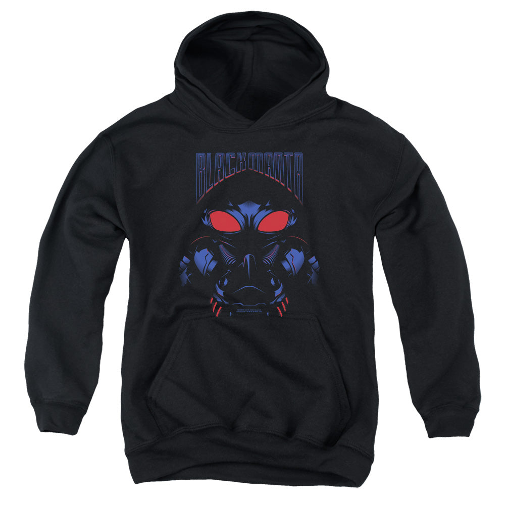 Aquaman Movie Black Manta Youth Cotton Poly Pull-Over Hoodie