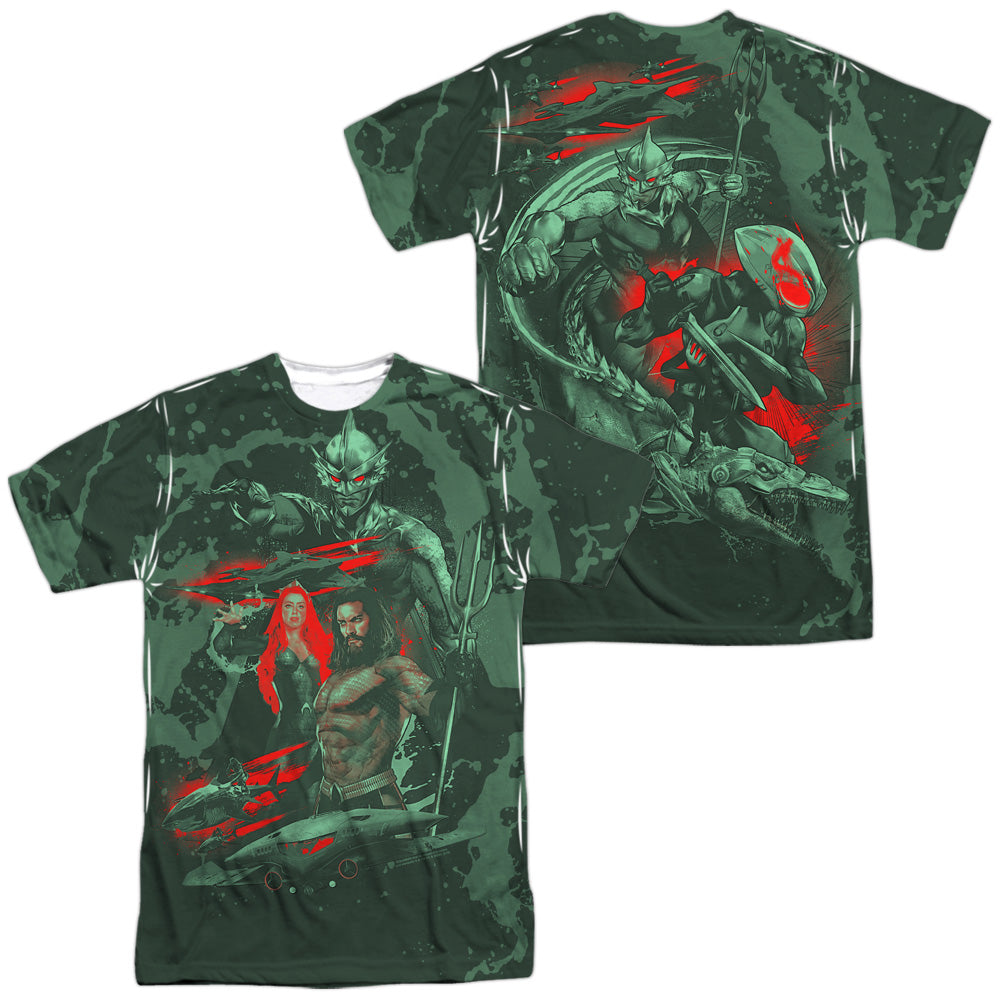 Aquaman Movie Good And Evil Men's Regular Fit Polyester Short-Sleeve T-Shirt