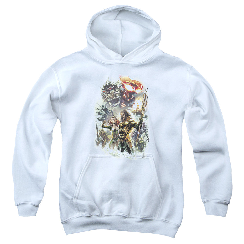 Aquaman Movie King Of Atlantis Youth Cotton Poly Pull-Over Hoodie