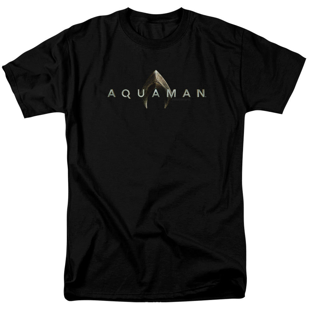 Aquaman Movie Logo Men's 18/1 Cotton Short-Sleeve T-Shirt