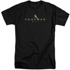 Aquaman Movie Logo Men's 18/1 Tall Cotton Short-Sleeve T-Shirt