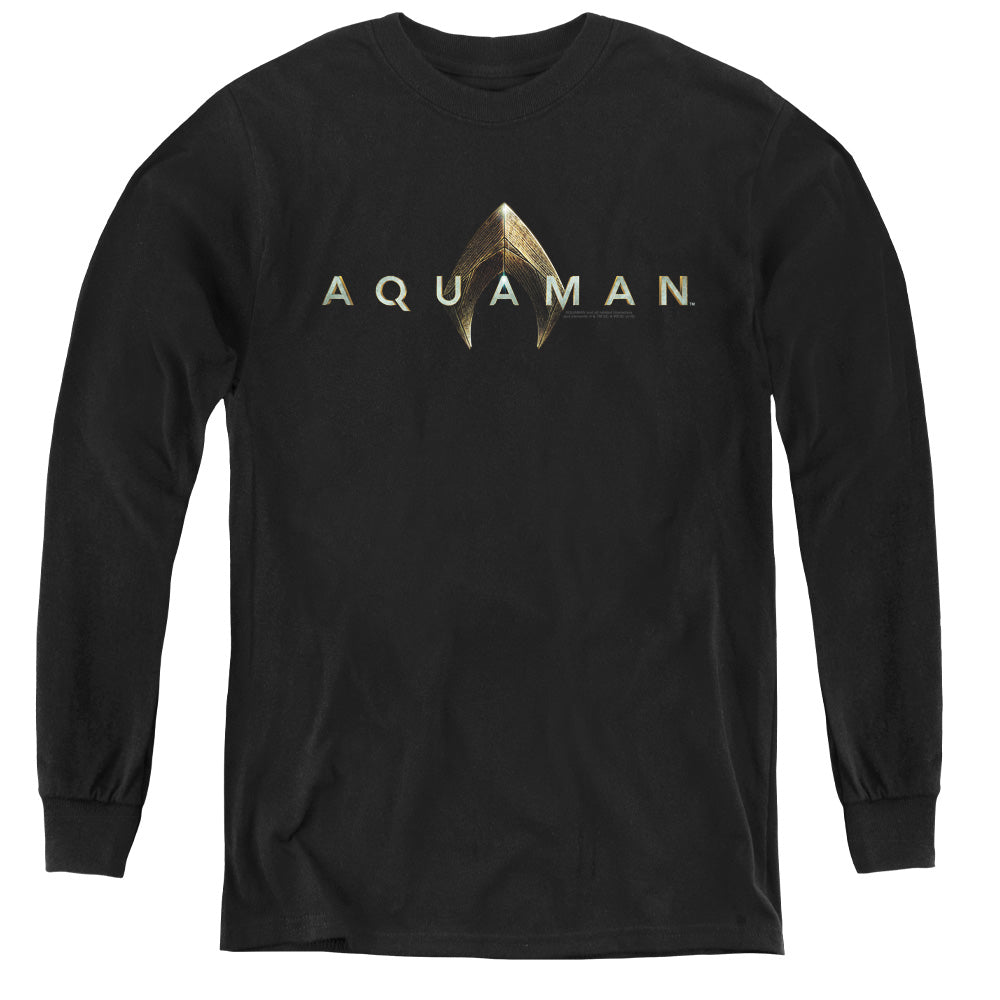 Aquaman Movie Logo Youth Long-Sleeve T-Shirt