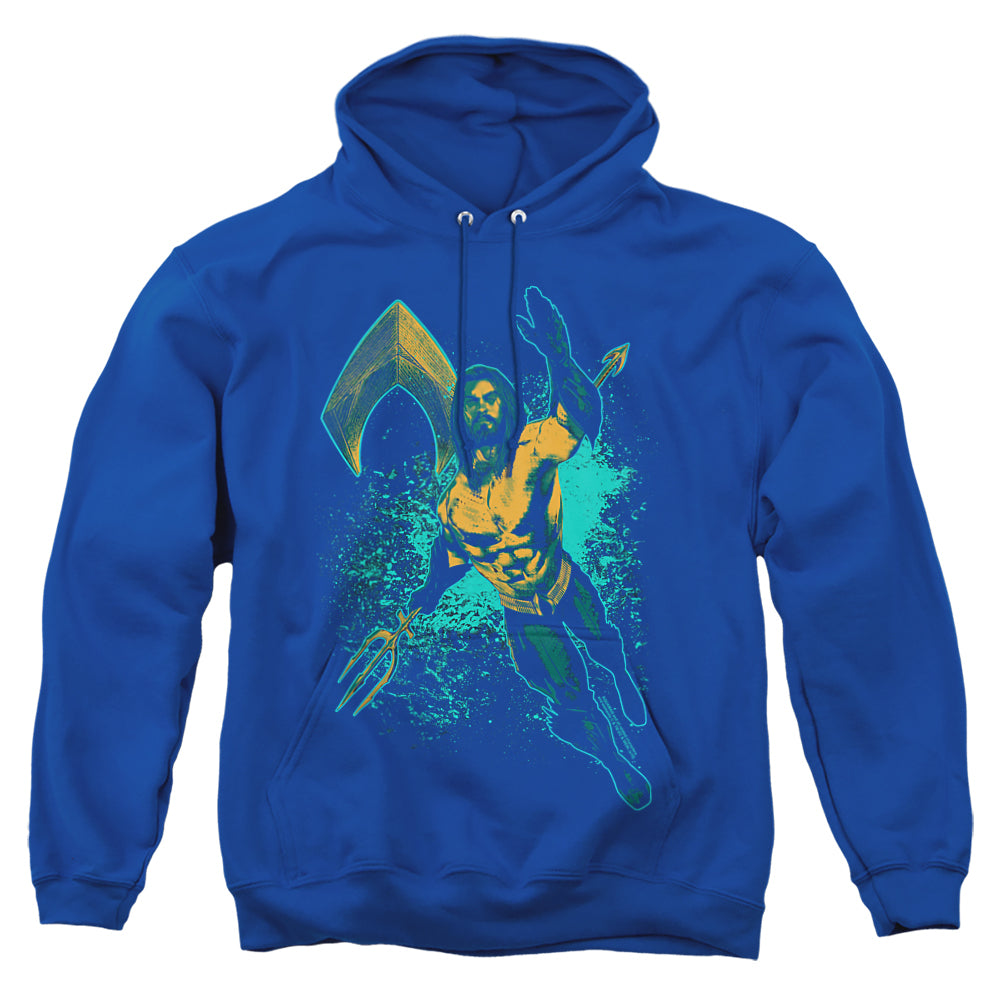 Aquaman Movie Make A Splash Men's Pull-Over 75 25 Poly Hoodie