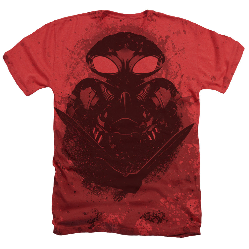 Aquaman Movie Mantan Splash Men's 30/1 Cotton Poly SS Heather T