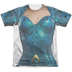 Aquaman Movie Mera Uniform Men's Regular Fit Poly Cotton Short-Sleeve T-Shirt
