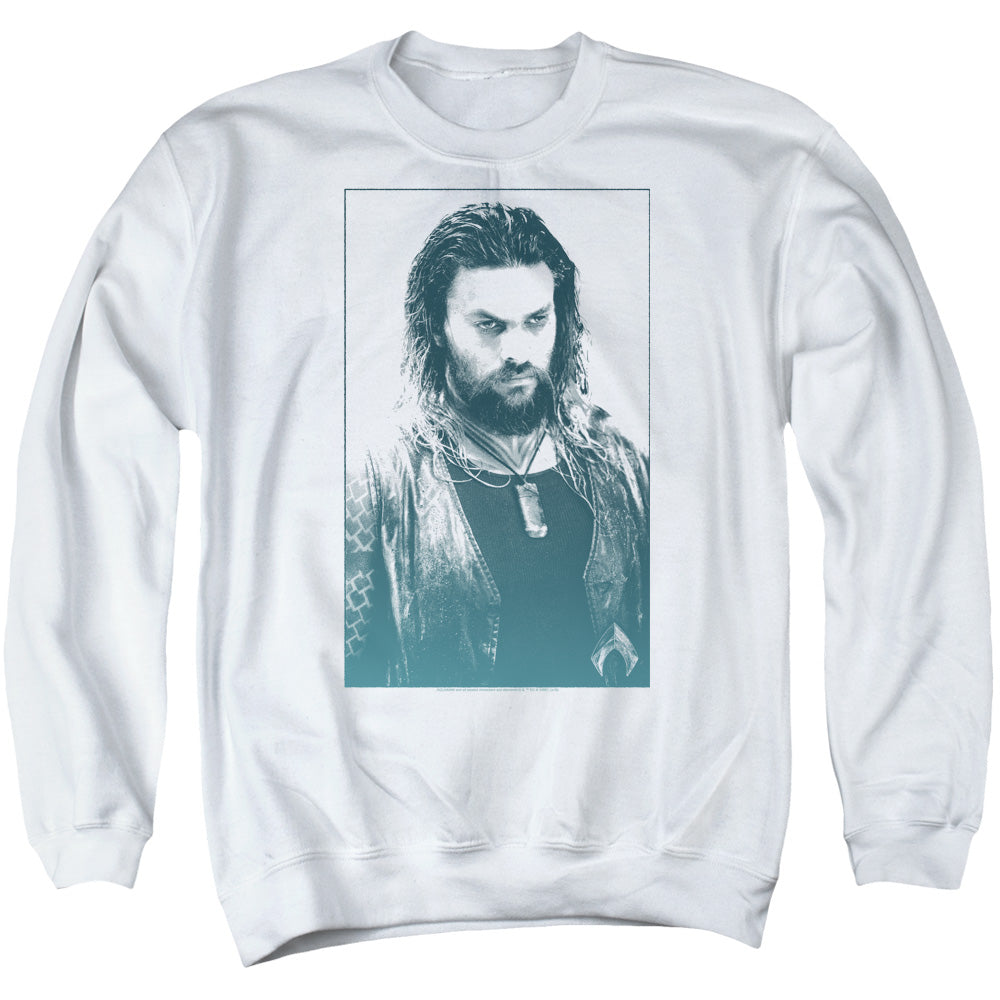Aquaman Movie Salt Of The Sea Men's Crewneck 50 50 Poly Long-Sleeve T-Shirt