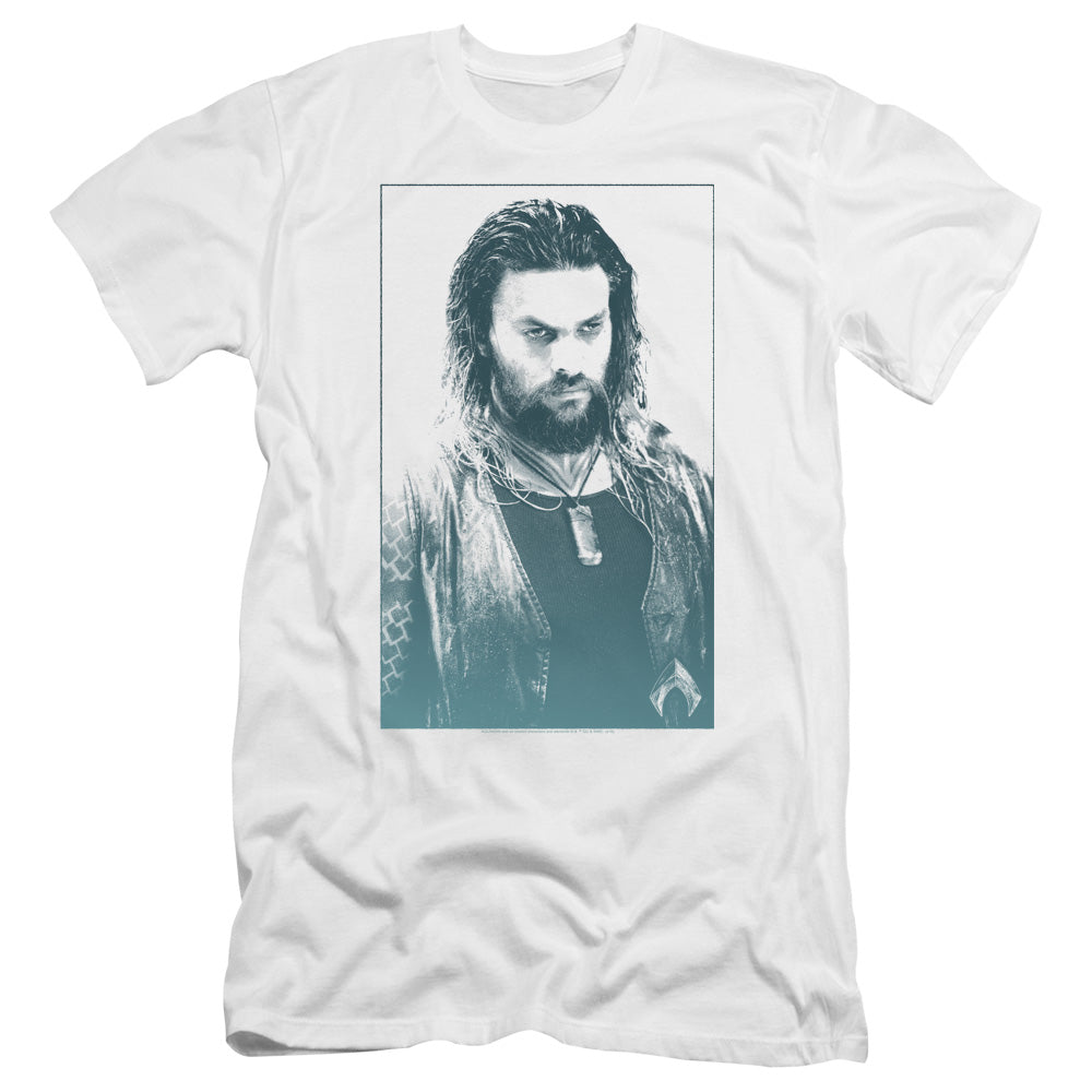 Aquaman Movie Salt Of The Sea Men's Ultra-Soft 30/1 Cotton Slim Short-Sleeve T-Shirt
