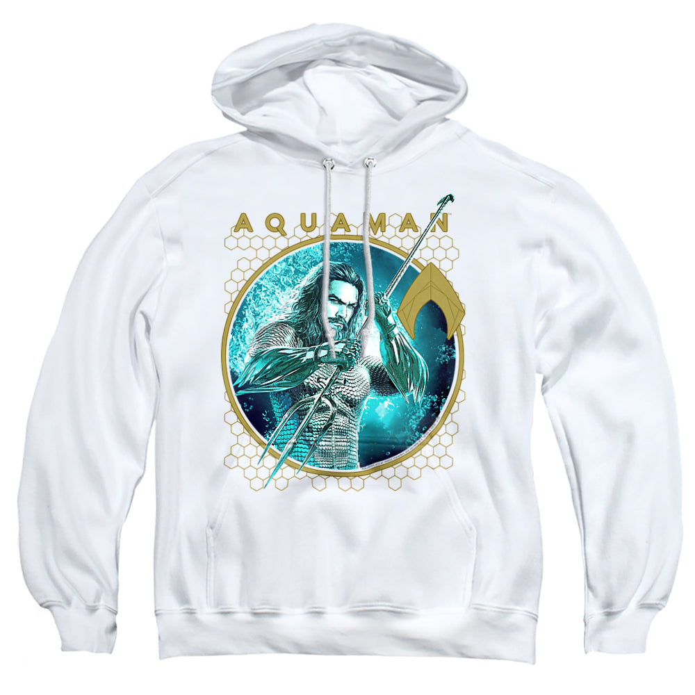 Aquaman Movie Trident Of Neptune Men's Pull-Over 75 25 Poly Hoodie