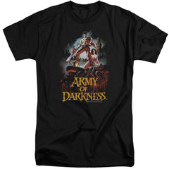 Army Of Darkness Bloody Poster Men's 18/1 Tall Cotton Short-Sleeve T-Shirt