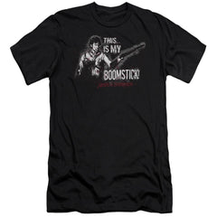 Army Of Darkness Boomstick Men's Ultra-Soft 30/1 Cotton Slim Short-Sleeve T-Shirt