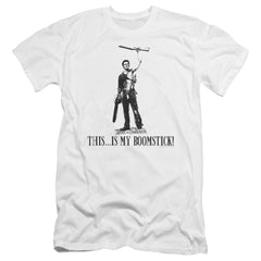 Army Of Darkness Boomstick! Men's Ultra-Soft 30/1 Cotton Slim Short-Sleeve T-Shirt
