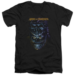 Army Of Darkness Evil Ash Men's 30/1 Cotton Slim V-Neck T-Shirt