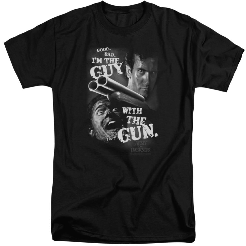 Army Of Darkness Guy With The Gun Men's 18/1 Tall Cotton Short-Sleeve T-Shirt