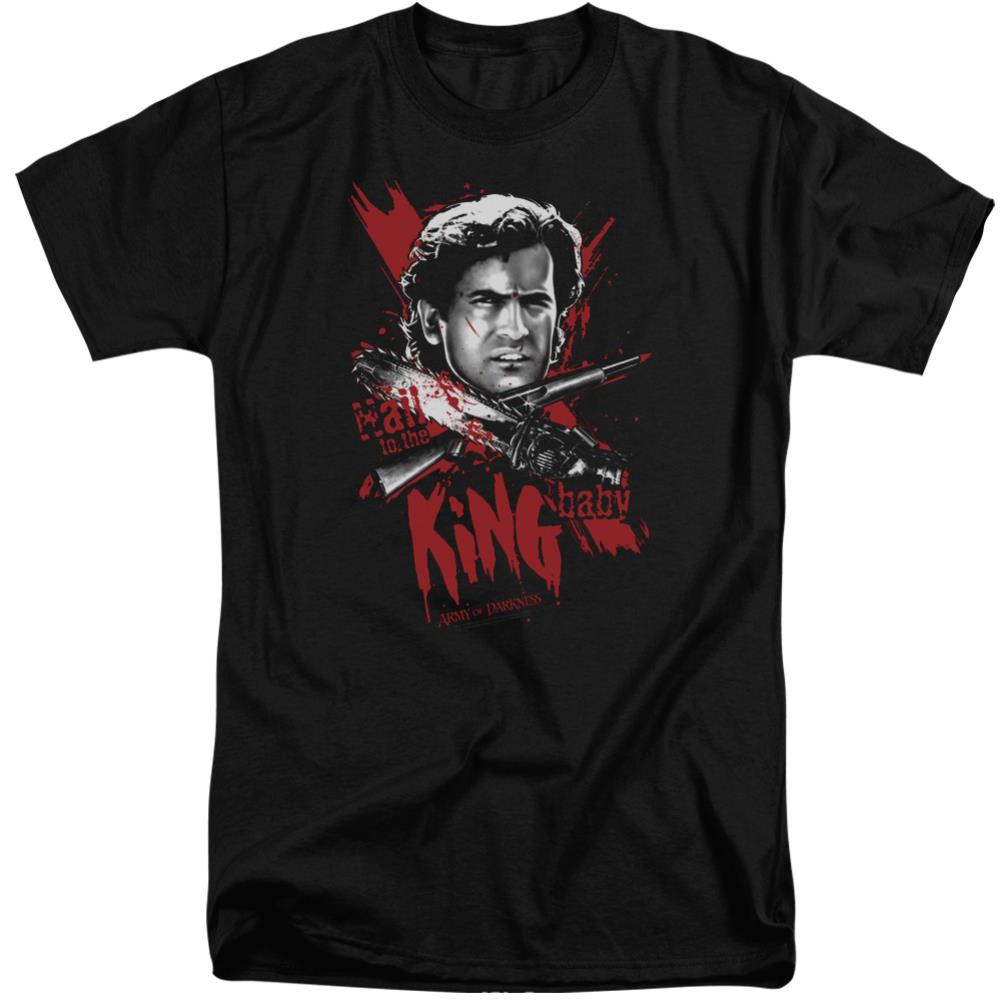 Army Of Darkness Hail To The King Men's 18/1 Tall Cotton Short-Sleeve T-Shirt