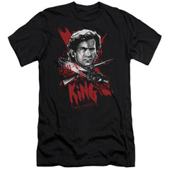 Army Of Darkness Hail To The King Men's Ultra-Soft 30/1 Cotton Slim Short-Sleeve T-Shirt