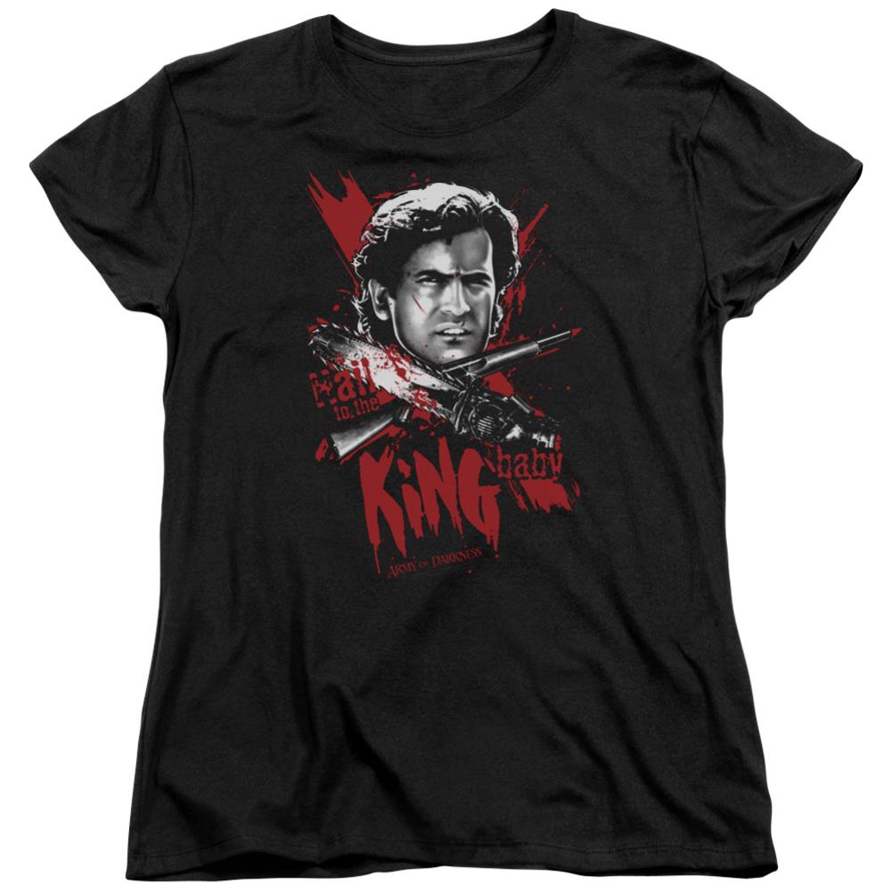 Army Of Darkness Hail To The King Women's 18/1 Cotton Short-Sleeve T-Shirt