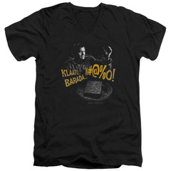 Army Of Darkness Klaatu...Barada Men's 30/1 Cotton Slim V-Neck T-Shirt
