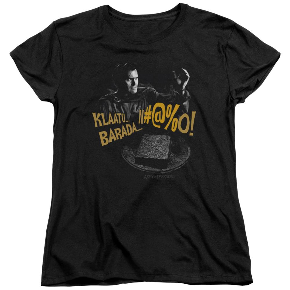 Army Of Darkness Klaatu...Barada Women's 18/1 Cotton Short-Sleeve T-Shirt