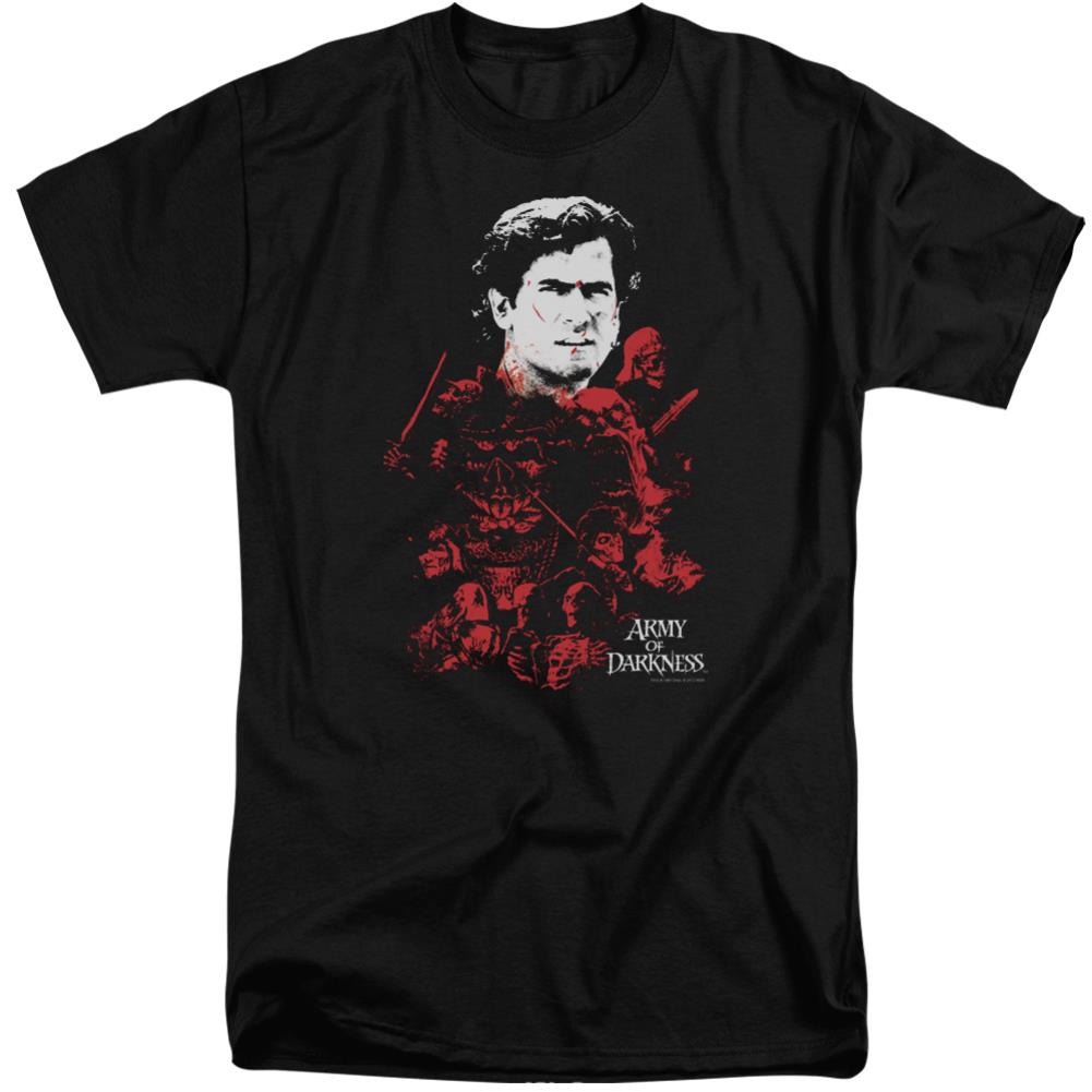 Army Of Darkness Pile Of Baddies Men's 18/1 Tall Cotton Short-Sleeve T-Shirt