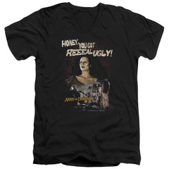 Army Of Darkness Reeeal Ugly! Men's 30/1 Cotton Slim V-Neck T-Shirt