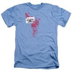 Army Of Darkness S Mart Name Tag Men's 30/1 Heather 60 40 Poly Short-Sleeve T-Shirt