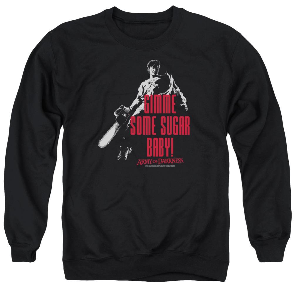 Army Of Darkness Sugar Men's Crewneck 50 50 Poly Long-Sleeve T-Shirt