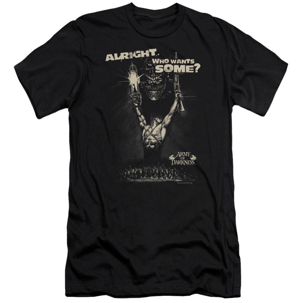 Army Of Darkness Want Some Men's Ultra-Soft 30/1 Cotton Slim Short-Sleeve T-Shirt